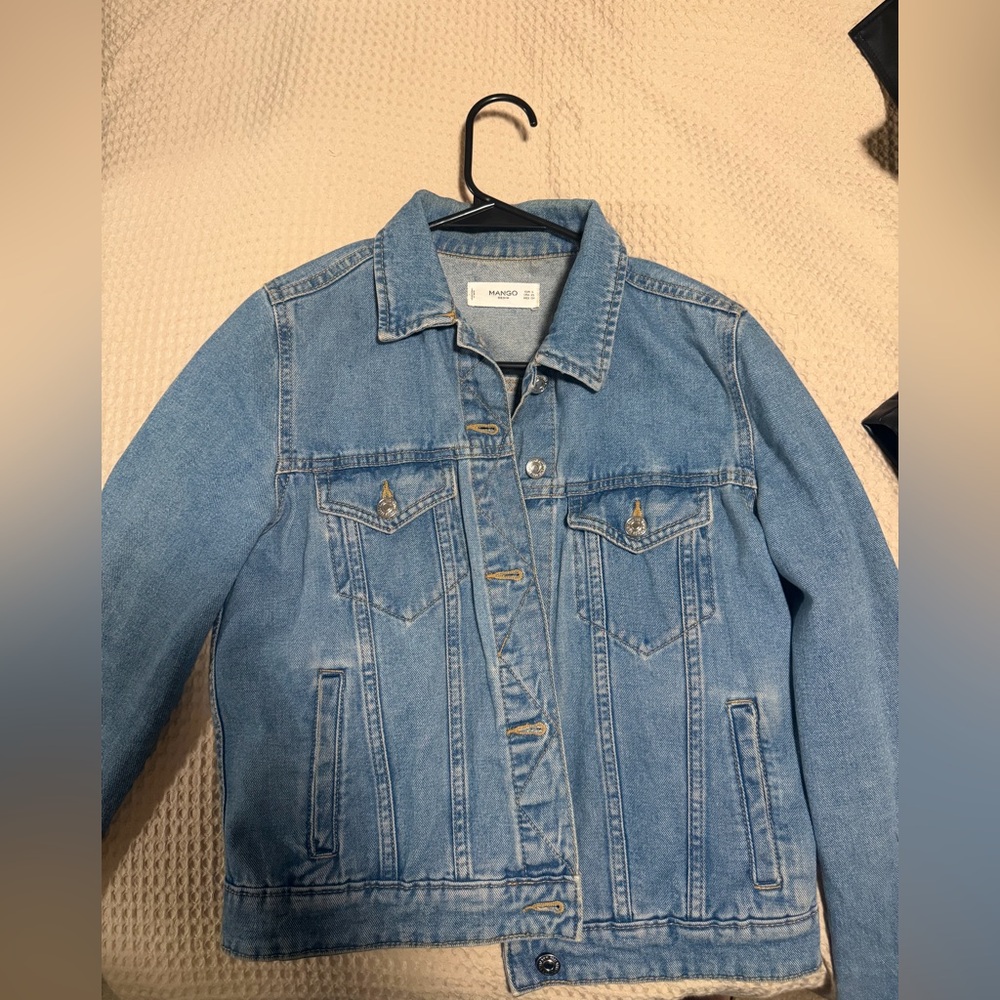 Mango Sky Blue Denim Jacket
